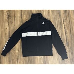 Kappa Full Zip Jacket Womens‎ Size Small Black